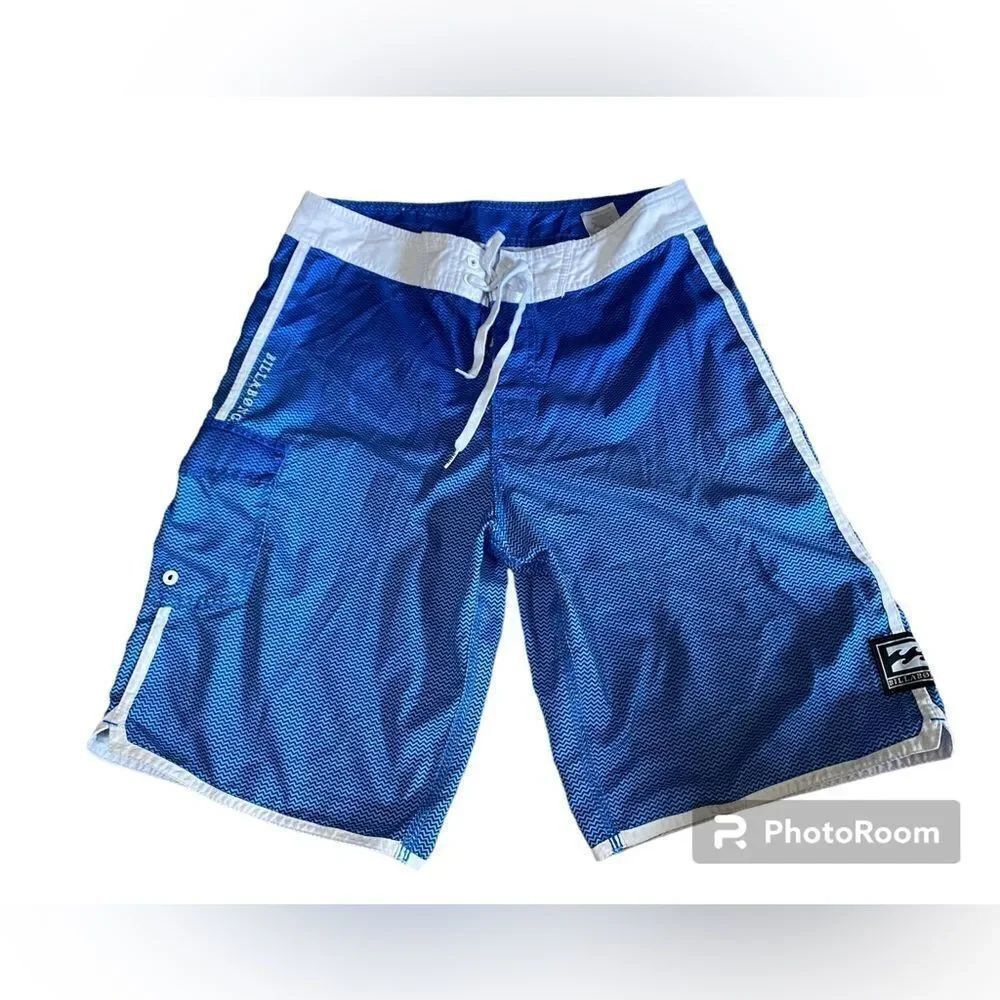 Billabong Blue Swim Trunks - Picture 7 of 7
